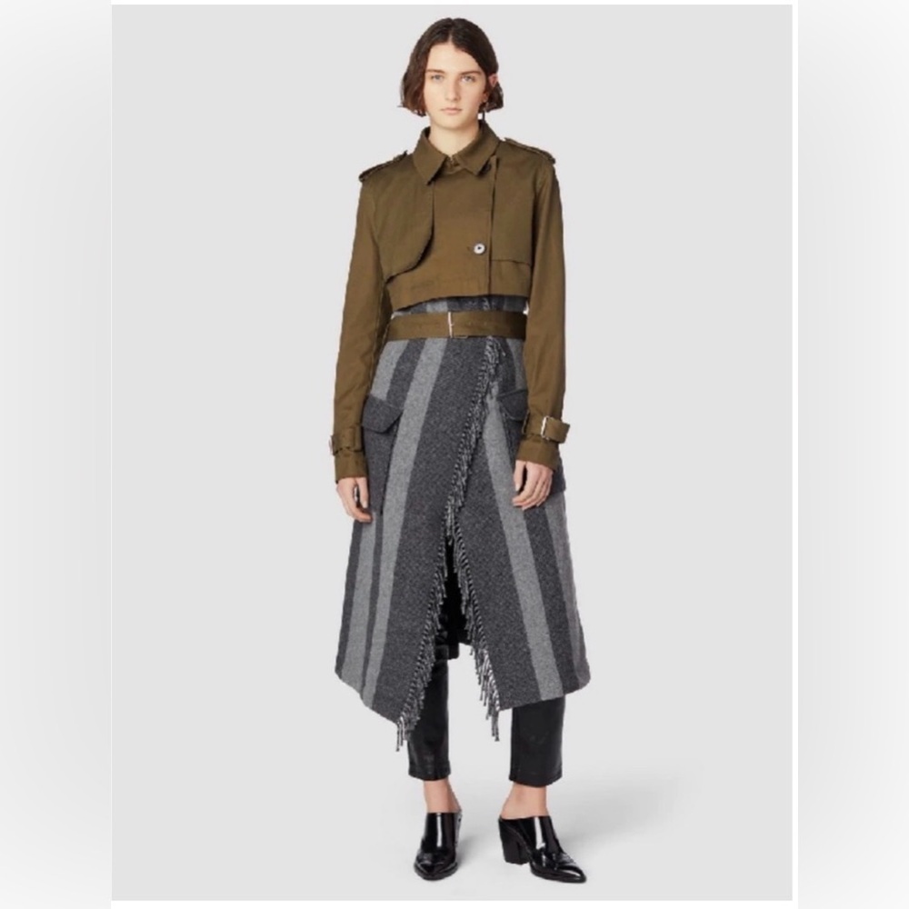 Derek Lam 10 Crosby 3 in 1 Military Coat
